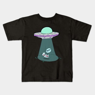 Cow UFO Abduction Kids T-Shirt